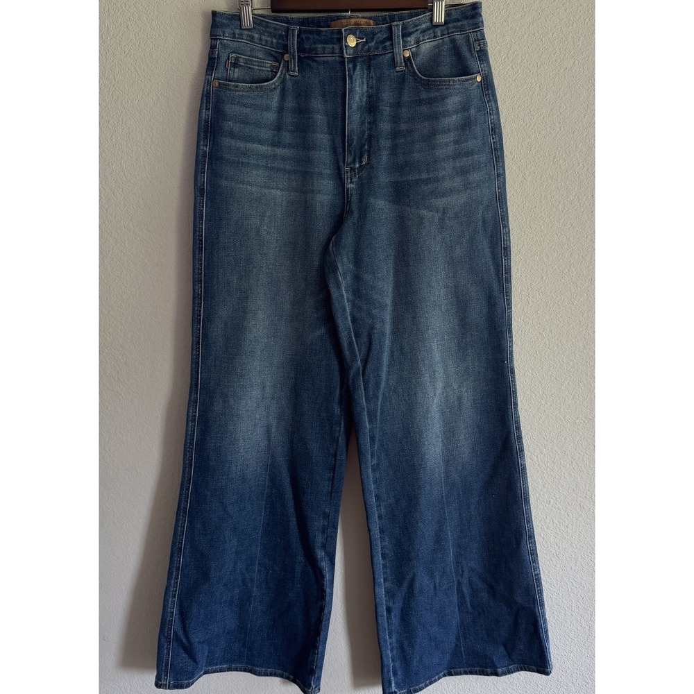 Judy Blue Retro Wide Leg Jeans Womens 13/31 Blue Medium Wash High Rise